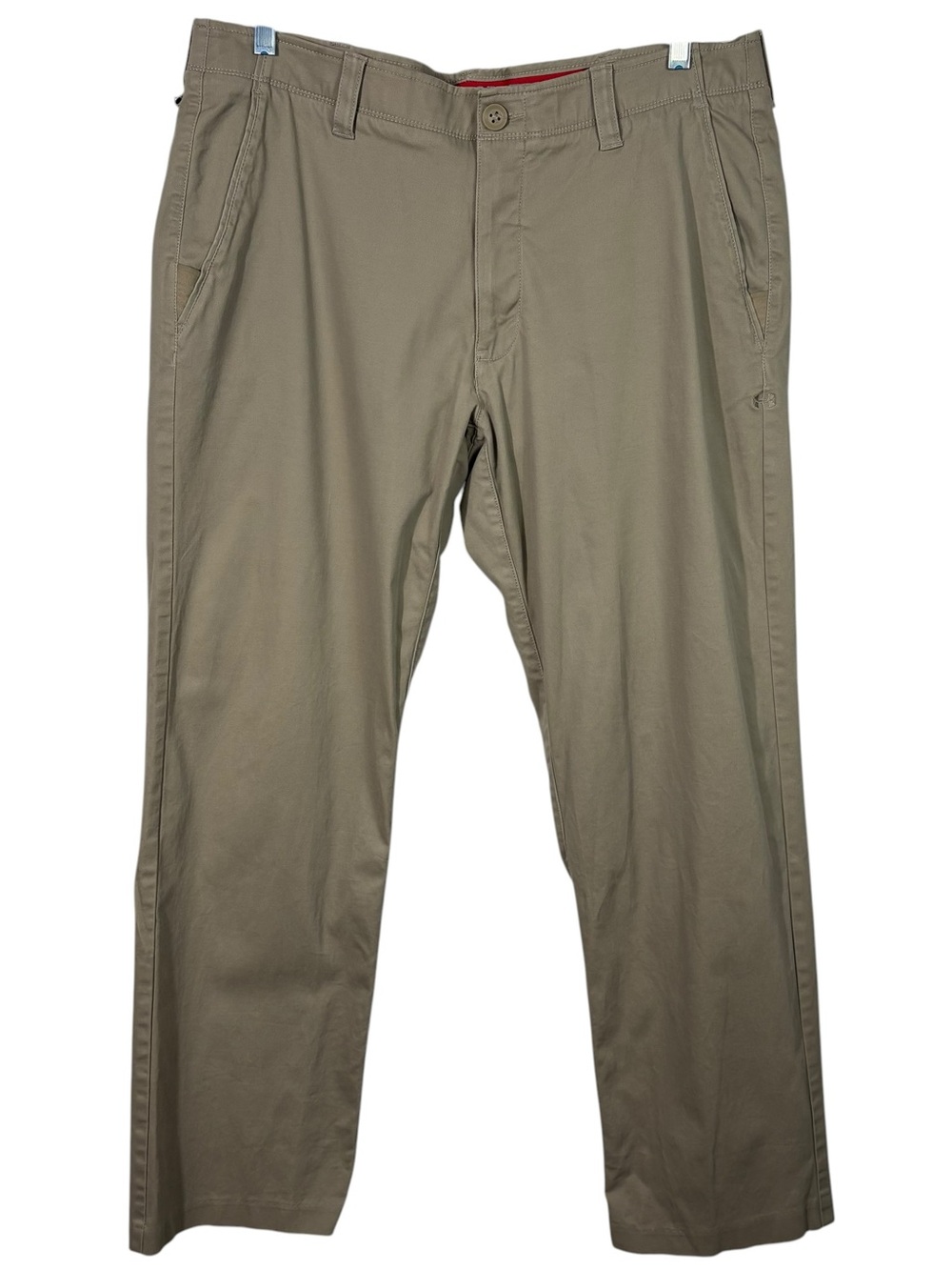 Under Armour Khaki Stretch Knit Straight Leg Golf Athletic Pants 40x32 Outdoor